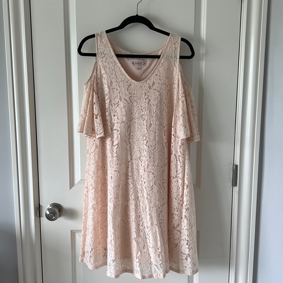 Light Pink Lace Dress - Picture 1 of 4